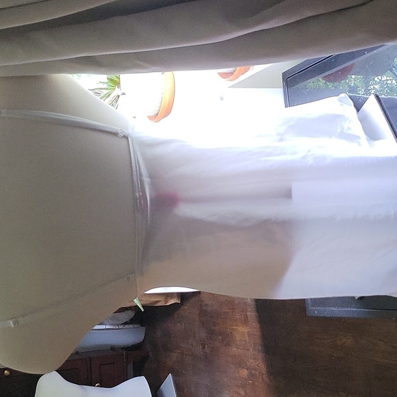 la Senza Satin Chemise Bra Top Lingerie White Size Small - Picture 2 of 5